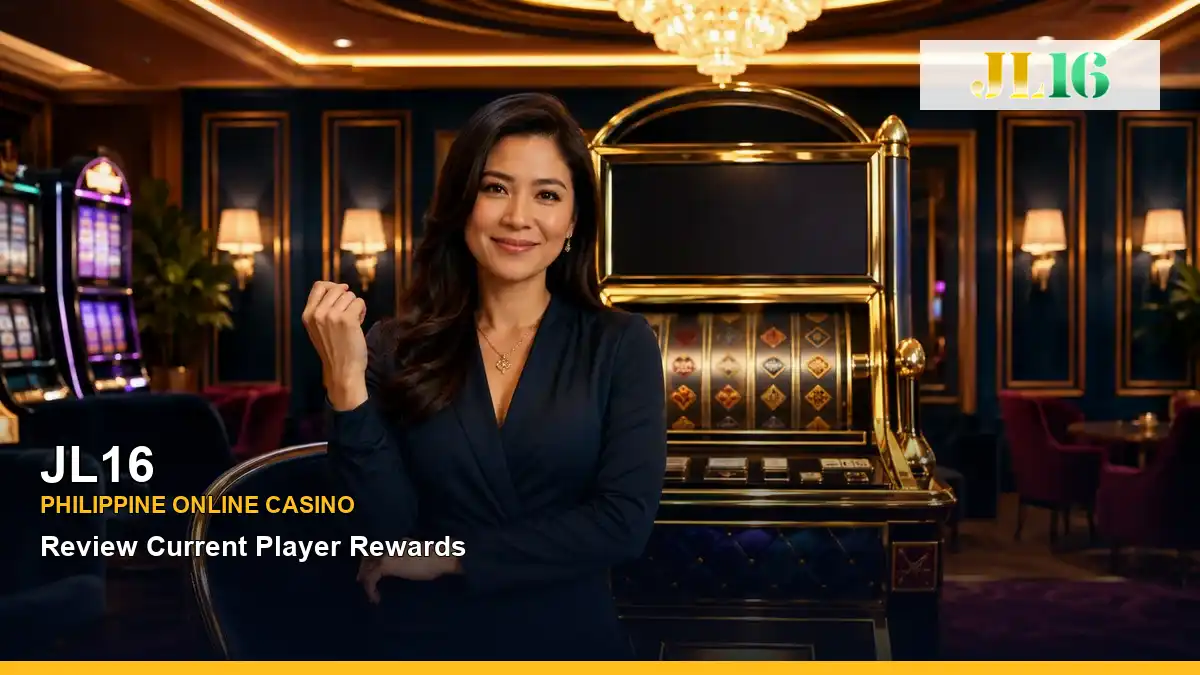 JL16 VIP casino rewards in a dynamic scene for the JL16 brand search, casino access, games, account help and safer