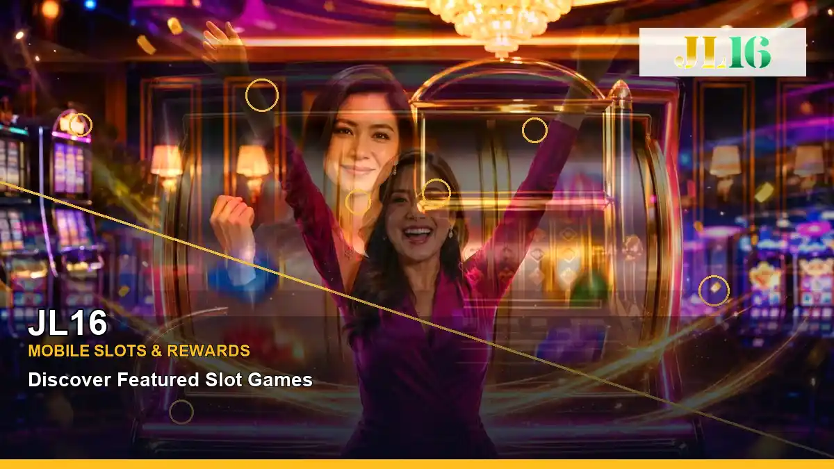JL16 luxury online slot games featuring an adult Filipina casino host with a centered composition